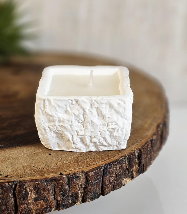 1 Pcs Scented Wax Candle in Square Container | Blue Aromatherapy Candle for Home Décor, Spa, Meditation, Gifting & Relaxation