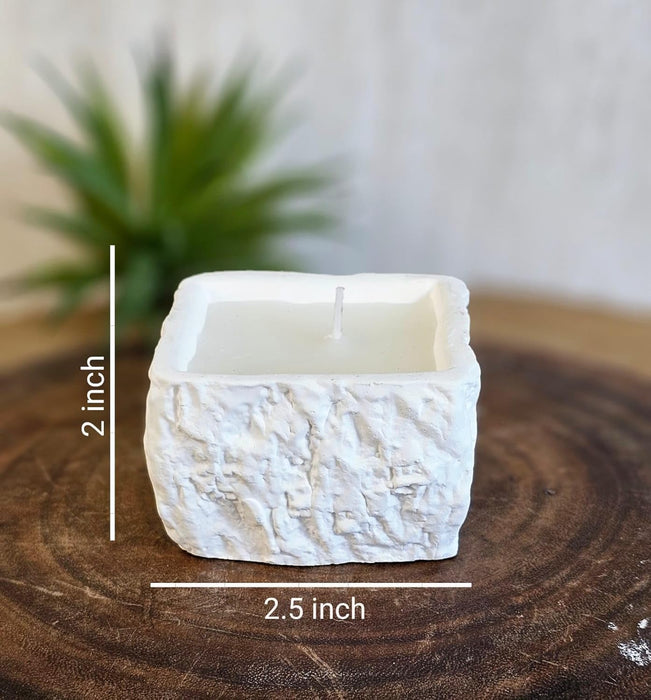 1 Pcs Scented Wax Candle in Square Container | Blue Aromatherapy Candle for Home Décor, Spa, Meditation, Gifting & Relaxation