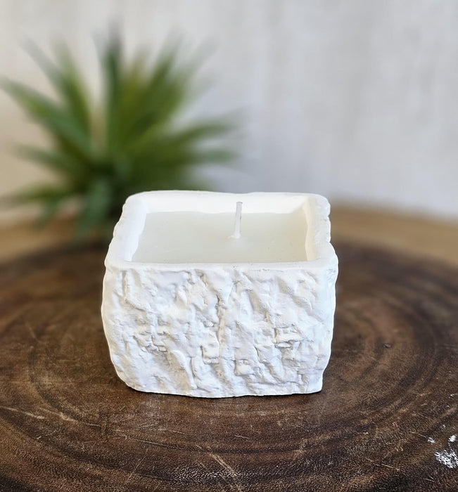 1 Pcs Scented Wax Candle in Square Container | Blue Aromatherapy Candle for Home Décor, Spa, Meditation, Gifting & Relaxation