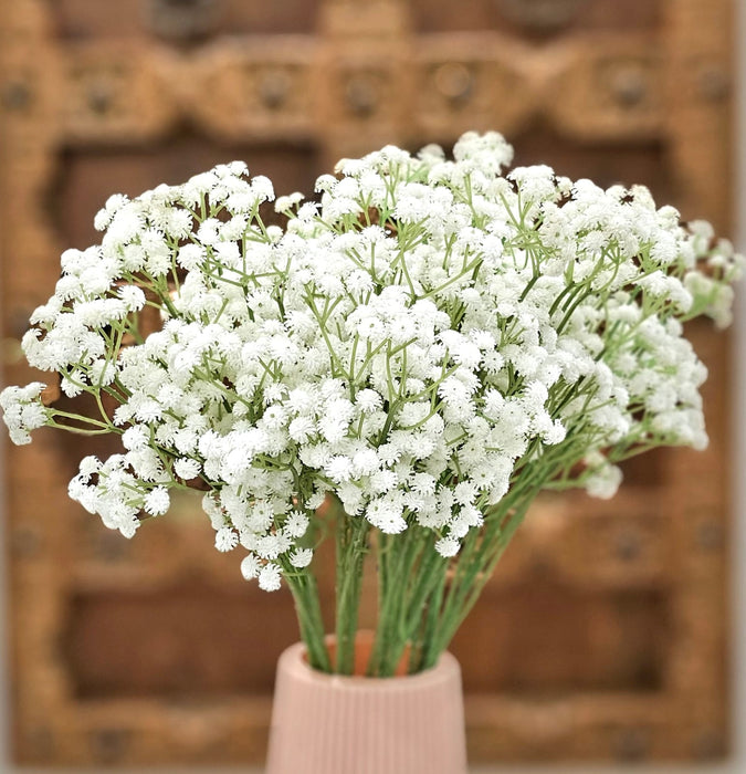 3 Pcs Babys Breath Flowers Artificial Gypsophila Bouquets Gifting, Home, Bedroom, Garden