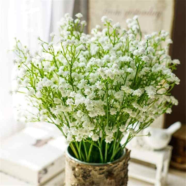 3 Pcs Babys Breath Flowers Artificial Gypsophila Bouquets Gifting, Home, Bedroom, Garden