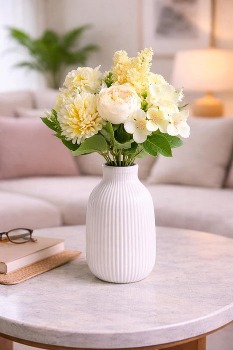 Artificial Multiflora Flower Roses Sticks Bunch decorative items for Decoration, Craft Items Corner (Without Vase Pot)