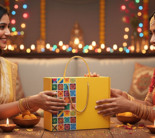 5 Pcs Yellow Gift Hamper Box – Affordable Festive Packaging, Big Size 12 x 10 x 3 Inch