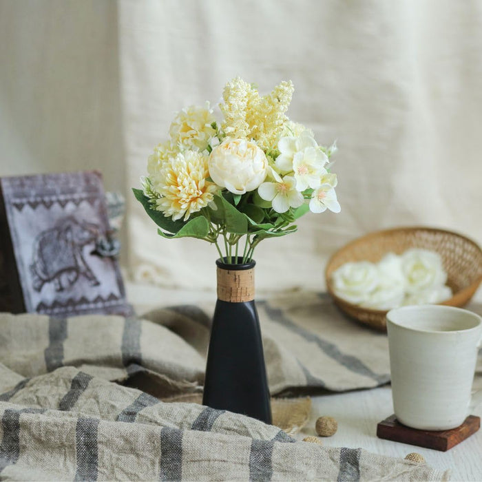 Artificial Multiflora Flower Roses Sticks Bunch decorative items for Decoration, Craft Items Corner (Without Vase Pot)