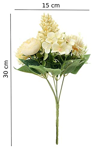 Artificial Multiflora Flower Roses Sticks Bunch decorative items for Decoration, Craft Items Corner (Without Vase Pot)