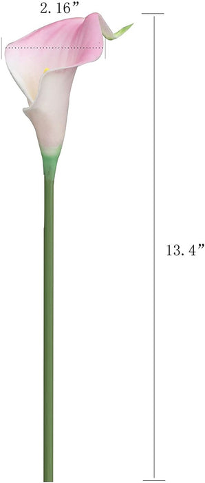 5 Pcs Artificial Flower Rubber Lily Sticks for Bouquet Wedding Decoration, DIY Artificial Garland Supplies Lilly Flower Sticks.