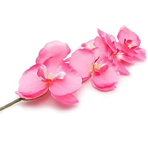 3 Pcs Artificial Gladiolus Mix Orchid Flower For Gifting, Home, Bedroom, Garden, Balcony, Office Corner, Living Room,Restaurant Centerpieces Decoration and Craft (Without Vase Pot)