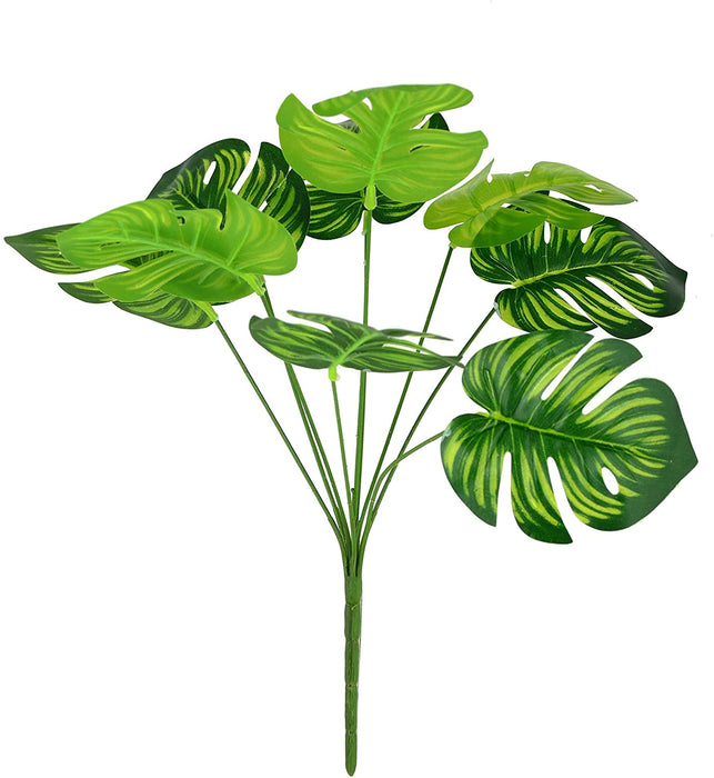 Artificial Plant Palm Leaves for Home Decoration and Craft (Green, 1 Bunch, 42 cm)