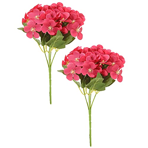 2 pcs Artificial French  Hydrangea Flowers for Home Decoration and Craft ( Pack of 2)