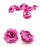 12 Pieces Artificial Eden Rose Flowers for Home Decoration and Craft (4 cm)