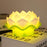 Lotus Shape Flame Less Led Candle for Home Decoration - 1 Piece, Yellow.