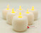 SATYAM KRAFT Flameless and Smokeless Apple Shape Led Tea Light Decorative Candles perfect For Gifting, Home Decoration, Birthday, Diwali, Festival, any occasion Decorative Candles (Yellow, 5 cm)