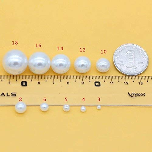 Moti (Off-White) (4 mm) 600 PCS Pearl, Crafts Artificial Pearl Beads for Artificial Jewellery Making, Beading, Crafting, Scrap Booking and Hand Embroidery Materials DIY Jewellery