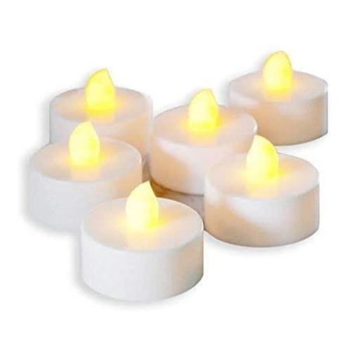 SATYAM KRAFT  Acrylic Flameless And Smokeless Decorative Candles Led Tea Light Candle Perfect For Gifting (Yellow, 2 Cm)