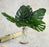 SATYAM KRAFT Artificial Flower Plant Big Monstera Palm Leaves for Gifting, Office Desk, Garden, Pot for Shelf, Bedroom, Balcony, Living Room, Farmhouse, Indoor, Outdoor, Home Decorations and Craft (40cm), Green