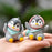 1 Set Cute Penguin Figurines Miniature Multiuse as Decorations, Cake Topper, Toys, Showpieces, Table Topper, Gift Item (1 Set, Multicolor) (6 Pieces Penguin)