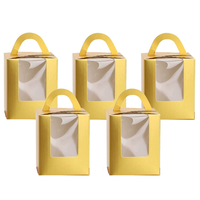 20 Pcs Decorative Folding Paper Gift Boxes With Window For Gifting Chocolates, Dryfruits Items - Fancy Decorative packaging In Marriage Pooja Function Packing