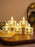 SATYAM KRAFT Flameless and Smokeless Decorative Candles Transparent Acrylic Led Tea Light Candle for Christmas, Festival,Candles (Yellow, 2 cm)
