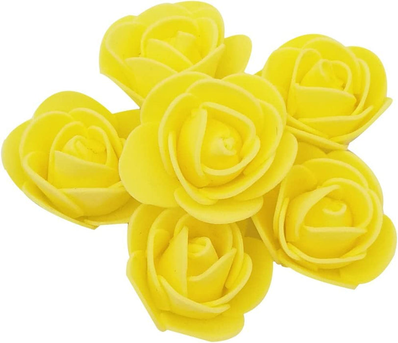 SATYAM KRAFT 50 Artificial Eva Foam Rose Flowers Water Floating Flowers, Pooja Thali, Festival and Events, Home, Table, Bedroom, Pooja Room, Diwali Decoration Items and DIY Craft