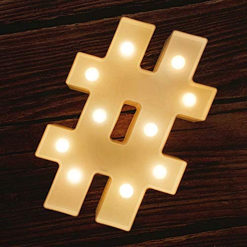 SATYAM KRAFT 22 cm Marquee Alphabet Shaped Led Light for Home Decoration and Wall Lamp, White, 1 Piece