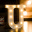22 cm Marquee Alphabet Shaped Led Light for Home Decoration and Wall Lamp, White, 1 Piece