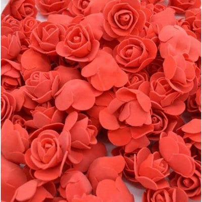 50 Artificial Eva Foam Rose Flowers Water Floating Flowers, Pooja Thali, Festival and Events, Home, Table, Bedroom, Pooja Room, Diwali Decoration Items and DIY Craft