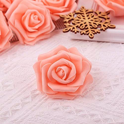 SATYAM KRAFT 6 Pcs Artificial Floating Rose Foam Big Fake Beach Water Flowers, Pooja Thali, Festival and Events, Home, Table, Badroom, Pooja room, Diwali decoration items and Diy Craft (6 Pieces )