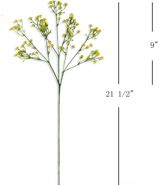 3 Pcs Babys Breath Flowers Artificial Gypsophila Bouquets Flowers Gifting, Home, Bedroom, Garden, Balcony, Office Corner, Living Room decoration and Craft (Pack Of 3) (Without Vase)