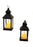 Hurricane Lantern Led Candle, Vintage Candle Lantern with LED Blinking Flameless Candle Yellow Candle Diya led Candle tealight Candle for Diwali Light for Decoration (Black)