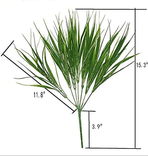 Artificial Plant Wheat Grass for Home Decoration and Craft (Green, 1 Pieces, 39 cm)