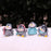 SATYAM KRAFT 1 Set Cute Penguin Figurines Miniature Multiuse as Decorations, Cake Topper, Toys, Showpieces, Table Topper, Gift Item (1 Set, Multicolor) (6 Pieces Penguin)