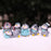 1 Set Cute Penguin Figurines Miniature Multiuse as Decorations, Cake Topper, Toys, Showpieces, Table Topper, Gift Item (1 Set, Multicolor) (6 Pieces Penguin)