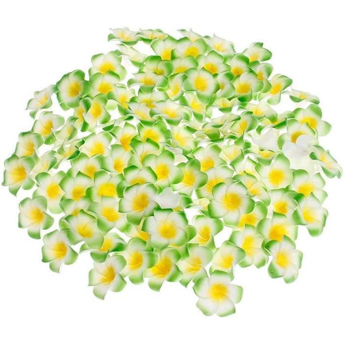 SATYAM KRAFT 12 Pcs Hawaii Artificial Flowers for Perfect for Home Decoration, Pooja thali, Festival and Events Decoration, Jewellery Making Art and Craft (Pack of 12)  (6 cm)