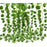 SATYAM KRAFT 4 Lines Artificial Flowers Wall Hanging Leaf Flower Money Plant Light Weight Vine String Lines for Garden, Home, Room, Balcony, Living Room, Restaurant, Festival, Events Decoration (Green, 7 Feet)