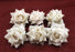 SATYAM KRAFT 12 Pcs Artificial Rose Velvet Flower for Puja Decoration, Gifting, Home, Garden, Bedroom, Balcony, Living Room, Restaurant Decoration and Craft (6 cm)(6 pcs)