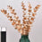 SATYAM KRAFT 4 Pcs Artificial Flower Gingko Leaves Fake Flowers Sticks Bunch Decorative Items for Home, Living Room Table Decoration Plants and Craft Items Corner (Without Vase Pot) (Gold)