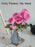 1 Pcs Artificial Lovely Rose Fake Flowers Sticks Bunch decorative items for home Decor ,Room Decorations, Living Room Table, Diwali Decoration Plants and Craft Items Corner (Without Vase Pot)