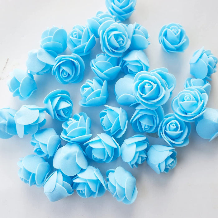 50 Artificial Eva Foam Rose Flowers Water Floating Flowers, Pooja Thali, Festival and Events, Home, Table, Bedroom, Pooja Room, Diwali Decoration Items and DIY Craft