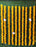 SATYAM KRAFT 12 Pcs Artificial Marigold Fluffy Flowers Garlands Yellow for Decoration Artificial genda phool Flower line for Decoration Home Decor, Decor,Flower Decoration line