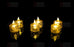 SATYAM KRAFT Flameless and Smokeless Decorative Candles Transparent Acrylic Led Tea Light Candle for Christmas, Festival,Candles (Yellow, 2 cm)