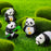SATYAM KRAFT Panda Miniature Set for Unique Gift, Home, Bedroom, Living Room, Office, Restaurant, Christmas Decoration (4 Piece)