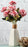 SATYAM KRAFT 1 Pcs Artificial Rose Flower Bunch for Home, Office, Bedroom, Balcony, Living Room Decoration and Craft (Without Vase Pot) 7 Heads (Pack of 1)