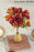 1 Pcs Artificial Head Rose Peony Fake Flowers Sticks Bunch decorative items for home Diwali Decor ,Room Decorations, Living Room Table Decoration Plants and Craft Items Corner ( Without Vase Pot ) -1 Pieces