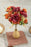 Artificial Head Rose Peony Fake Flowers Sticks Bunch decorative items for home Diwali Decor ,Room Decorations, Living Room Table Decoration Plants and Craft Items Corner ( Without Vase Pot )