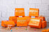 20 Pcs Decorative Folding Storage Box for Return Gift, Birthday, Valentine's Day - Boxes, Perfect for Packing Chocolate, Dry Fruits, and Invitations (Orange)