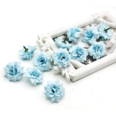 Artificial Eden Rose Flowers Head for Home Decoration and Craft (4 cm)